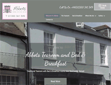 Tablet Screenshot of abbotsbedandbreakfast.co.uk